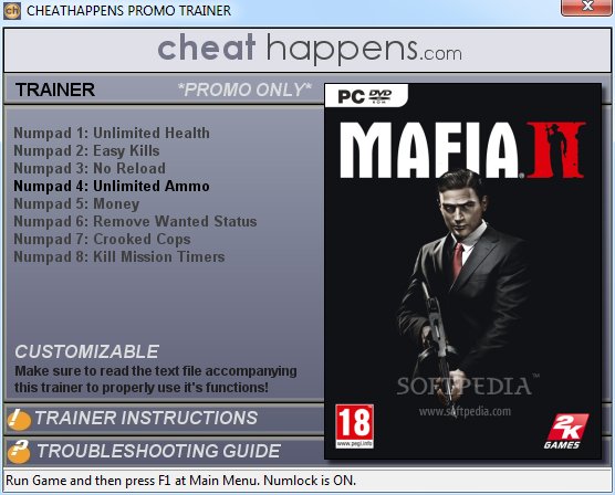 mafia 2 trainer all versions